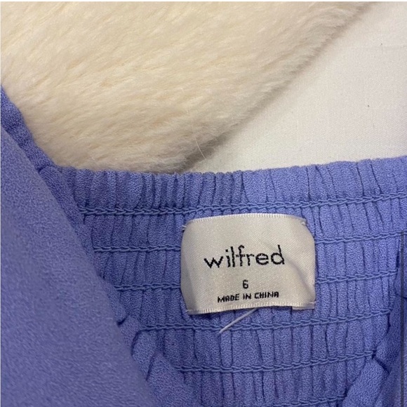 Aritzia Wilfred soft iris fable mini dress sz 6 - Picture 4 of 8